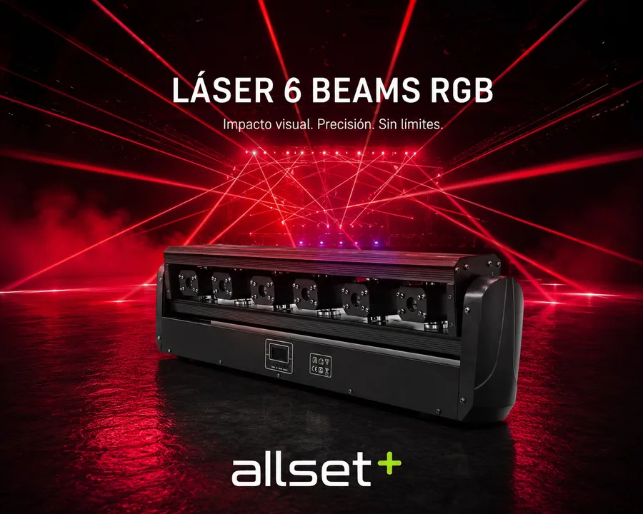 Cabeza Robótica Láser 6 Beams RGB — 6 Beams RGB