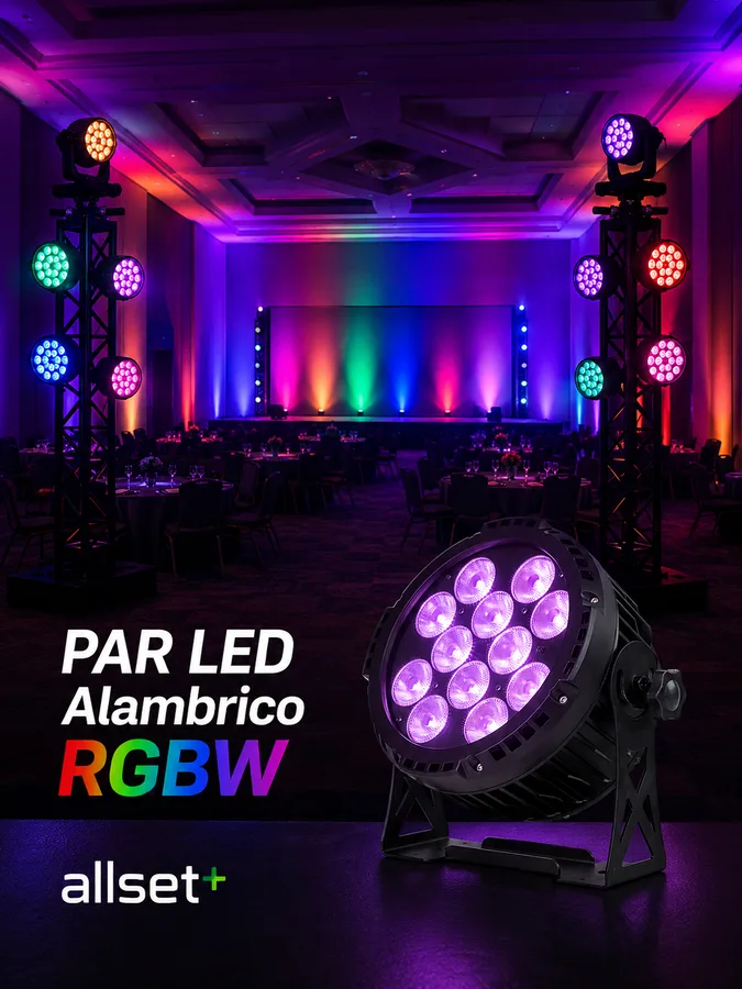 Par LED Exterior — Alámbrico